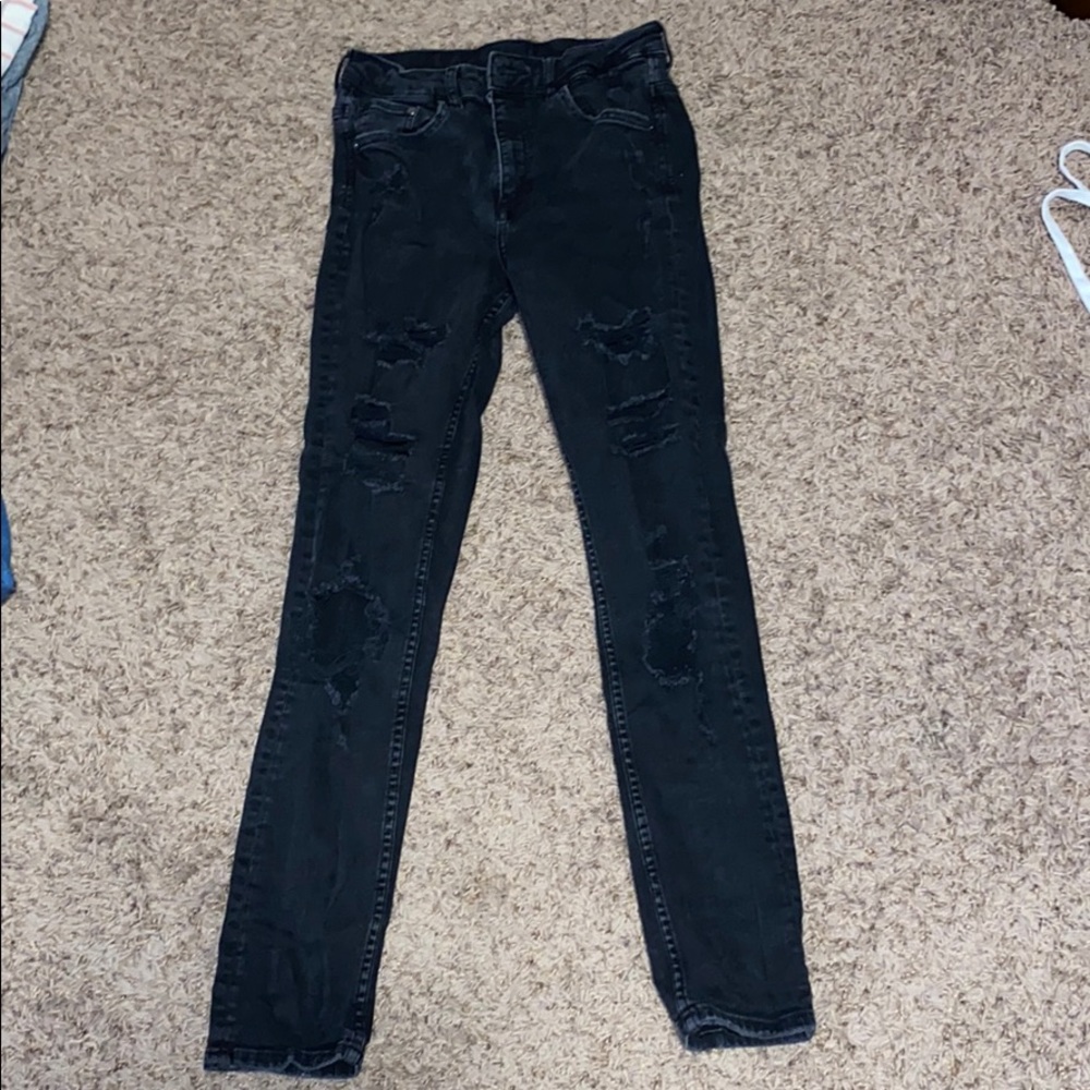 H&M Ripped Black Skinny Jeans